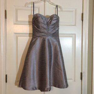 Lavender Dupioni Silk Strapless Cocktail Dress, Alfred Sung, Size 6